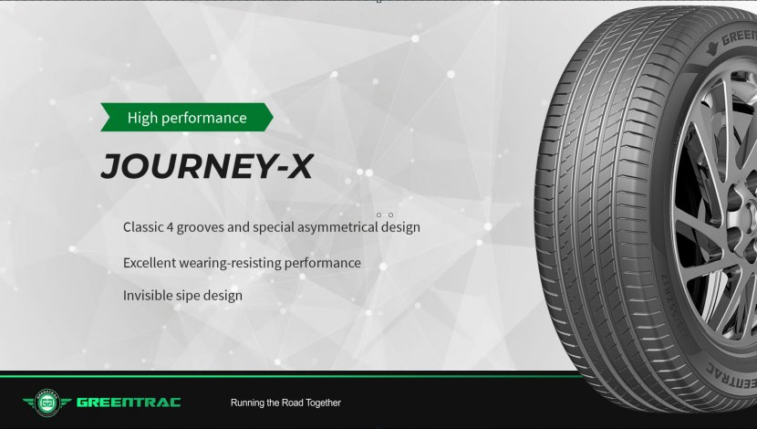 Introducing the GREENTRAC Journey X High Performance tires with long mileage